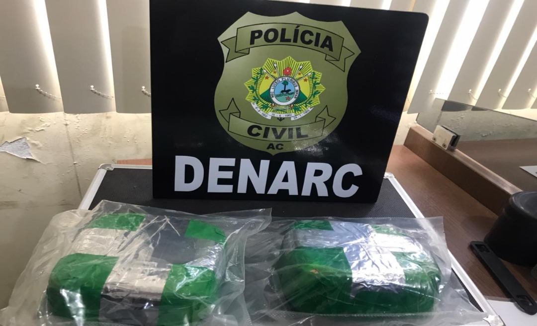 Polícia Civil prende traficante em posse de 2kg de cocaína em Rio Branco